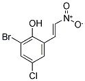 1-(3-BROMO-5-CHLORO-2-HYDROXYPHENYL)-2-NITROETHENE 结构式