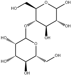 4-O-B-D-MANNOPYRANOSYL-D-GLUCOPYRANOSIDE 结构式