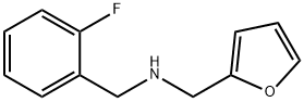 (2-FLUORO-BENZYL)-FURAN-2-YLMETHYL-AMINE 结构式