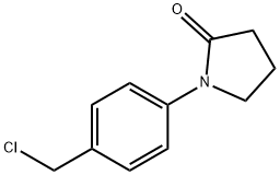 1-(4-氯甲基-苯基)-吡咯烷-2-酮 结构式
