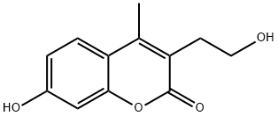 7-HYDROXY-3-(2-HYDROXYETHYL)-4-METHYL-2H-CHROMEN-2-ONE 结构式