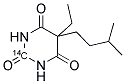 Amobarbital, [2-14C] 结构式