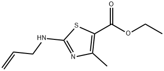 ETHYL 2-ALLYLAMINO-4-METHYL-THIAZOLE-5-CARBOXYLATE 结构式