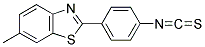2-(4-Isothiocyanato-phenyl)-6-methyl-benzothiazole 结构式