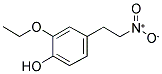 1-(3-ETHOXY-4-HYDROXYPHENYL)-2-NITROETHANE 结构式