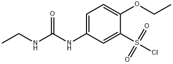 2-乙氧基-5-(3-乙基脲基)苯磺酰氯 结构式