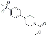 ETHYL 4-[4-(METHYLSULFONYL)PHENYL]PIPERAZINE-1-CARBOXYLATE 结构式