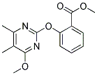 2-[(5,6-DIMETHYL-4-METHOXYPYRIMIDIN-2-YL)OXY]BENZOIC ACID, METHYL ESTER 结构式