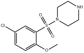 1-(5-CHLORO-2-METHOXY-BENZENESULFONYL)-PIPERAZINE 结构式