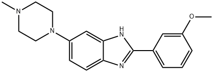 2-(3-METHOXYPHENYL)-6-(4-METHYLPIPERAZINO)-1H-1,3-BENZIMIDAZOLE 结构式