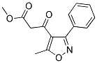 3-(5-METHYL-3-PHENYLISOXAZOL-4-YL)-3-OXO-PROPIONIC ACID METHYL ESTER 结构式