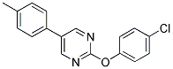 2-(4-CHLOROPHENOXY)-5-(4-METHYLPHENYL)PYRIMIDINE 结构式