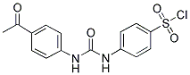 4-[3-(4-Acetyl-phenyl)-ureido]-benzenesulfonyl chloride 结构式