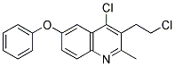 4-CHLORO-3-(2-CHLOROETHYL)-2-METHYL-6-PHENOXYQUINOLINE 结构式