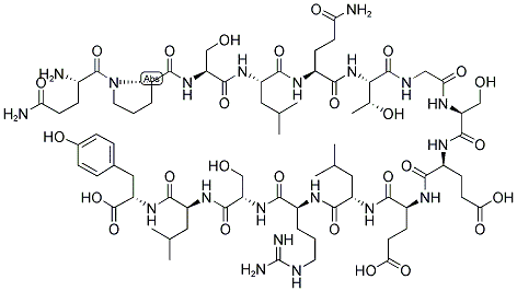 H-GLN-PRO-SER-LEU-GLN-THR-GLY-SER-GLU-GLU-LEU-ARG-SER-LEU-TYR-OH 结构式