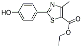 2-(4-HYDROXYPHENYL)-4-METHYL-THIAZOLE-5-CARBOXYLIC ACID ETHYL ESTER 结构式