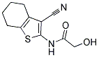 N-(3-Cyano-4,5,6,7-tetrahydro-1-benzothiophen-2-yl)-2-hydroxyacetamide 结构式