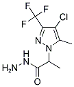 2-(4-CHLORO-5-METHYL-3-TRIFLUOROMETHYL-PYRAZOL-1-YL)-PROPIONIC ACID HYDRAZIDE 结构式