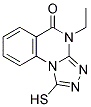 4-Ethyl-1-mercapto[1,2,4]triazolo[4,3-a]quinazolin-5(4H)-one 结构式
