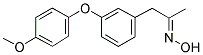 (3-(4-METHOXYPHENOXY)PHENYL)ACETONE OXIME 结构式