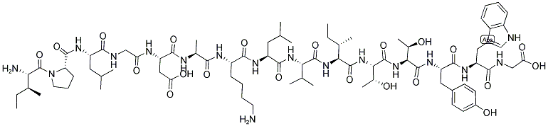 H-ILE-PRO-LEU-GLY-ASP-ALA-LYS-LEU-VAL-ILE-THR-THR-TYR-TRP-GLY-OH 结构式