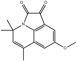 8-甲氧基-4,4,6-三甲基-4H-吡咯并[3,2,1-IJ]喹啉-1,2-二酮 结构式