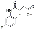4-(2,5-DIFLUOROANILINO)-4-OXOBUTANOIC ACID 结构式