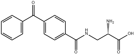 2-AMINO-3-(BENZOPHENONE-4-CARBOXAMIDO)-PROPANOIC ACID 结构式