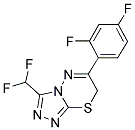 3-(二氟甲基)-6-(2,4-二氟苯基)-7H-[1,2,4]三唑并[3,4-B][1,3,4]噻二嗪 结构式