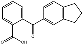 2-(2,3-DIHYDRO-1H-INDEN-5-YLCARBONYL)BENZENECARBOXYLIC ACID 结构式