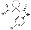 (1-(2-[(4-BROMOPHENYL)AMINO]-2-OXOETHYL)CYCLOPENTYL)ACETIC ACID 结构式