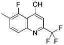 5-FLUORO-4-HYDROXY-6-METHYL-2-(TRIFLUOROMETHYL)QUINOLINE 结构式