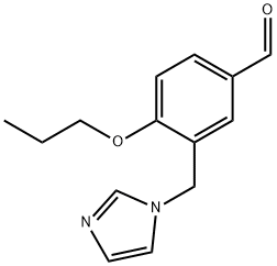 3-咪唑基-1-基甲基-4-丙氧基-苯甲醛 结构式