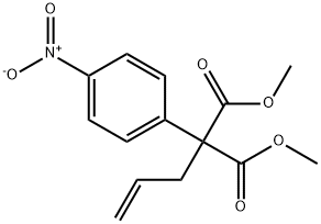 2-烯丙基-2-(4-硝基苯基)丙二酸二甲酯 结构式
