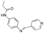 N-(4-((PYRIDIN-4-YLMETHYLENE)AMINO)PHENYL)PROPANAMIDE 结构式