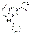 3-METHYL-1-PHENYL-6-THIEN-2-YL-4-(TRIFLUOROMETHYL)-1H-PYRAZOLO[3,4-B]PYRIDINE 结构式