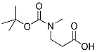 3-[(TERT-BUTOXYCARBONYL)(METHYL)AMINO]PROPANOIC ACID 结构式