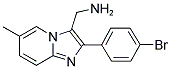C-[2-(4-BROMO-PHENYL)-6-METHYL-IMIDAZO[1,2-A]-PYRIDIN-3-YL]-METHYLAMINE 结构式