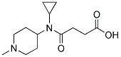 4-(CYCLOPROPYL(1-METHYLPIPERIDIN-4-YL)AMINO)-4-OXOBUTANOIC ACID 结构式