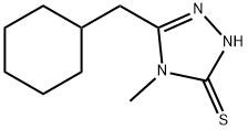 5-(环己基甲基)-4-甲基-4H-1,2,4-三唑-3-硫醇 结构式