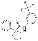 (PHENYLCYCLOPENTYL)-N-(3-(TRIFLUOROMETHYL)PHENYL)FORMAMIDE 结构式