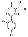 2-[(2,4-DICHLOROBENZOYL)AMINO]-3-METHYLBUTANOIC ACID 结构式