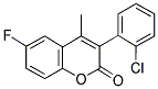 3-(2-CHLOROPHENYL)-6-FLUORO-4-METHYLCOUMARIN 结构式