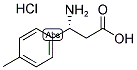 (R)-3-AMINO-3-(4-METHYL-PHENYL)-PROPANOIC ACID HYDROCHLORIDE 结构式