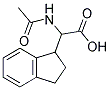 ACETYLAMINO-INDAN-1-YL-ACETIC ACID 结构式