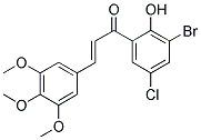3'-BROMO-5'-CHLORO-2'-HYDROXY-3,4,5-TRIMETHOXYCHALCONE 结构式