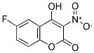 6-FLUORO-4-HYDROXY-3-NITROCOUMARIN 结构式