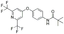 N-(TERT-BUTYLCARBONYL)-4-[2,6-BIS(TRIFLUOROMETHYL)PYRIDIN-4-YLOXY]ANILINE 结构式