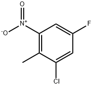 2-氯-4-氟-6-硝基甲苯 结构式