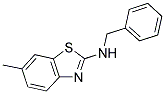 BENZYL-(6-METHYL-BENZOTHIAZOL-2-YL)-AMINE 结构式